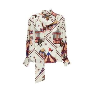 Alberto Biani Printed Silk Blouse - NWT